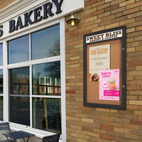 EXTREME WeatherPLUS™ XL Radius Edge Outdoor Enclosed Bulletin Boards with Personalized Message Header | Present Your Posters