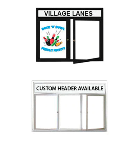 Indoor Enclosed Radius Marker Boards 2 and 3 Door