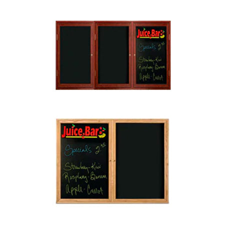 Indoor Enclosed Wood Framed Marker Boards 2 and 3 Door