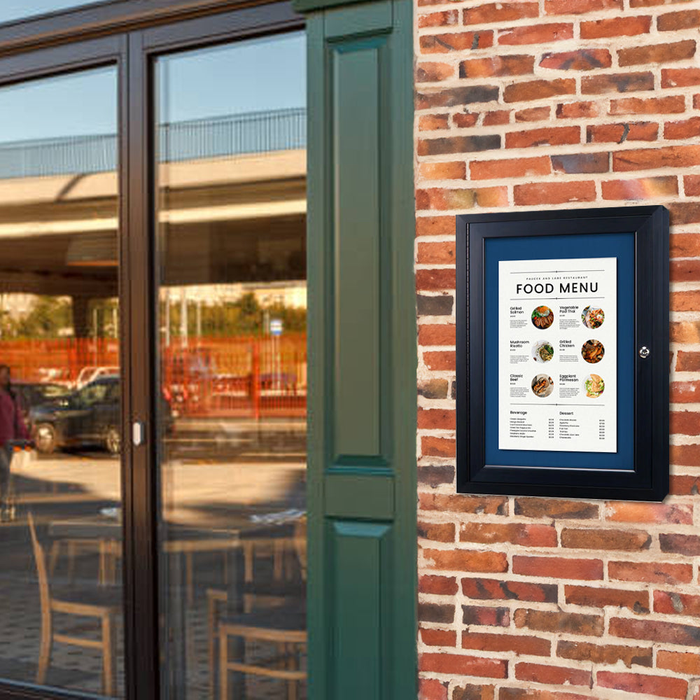 15+ Outdoor Menu Display Cases | Wall Restaurant Menu Case +Cork Board ...