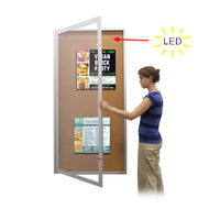 48 x 72 Extra Large Outdoor Enclosed Poster Cases with Light (Single Door)