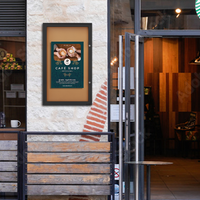 Extreme WeatherPlus™ XL Radius Edge Outdoor Enclosed Poster Display Case | Shown In Black Frame Finish