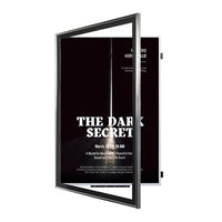 SwingFrame 22x28 Poster Frame | Classic Metal Poster Display with Beveled Matboard | Swings Open for Graphic Changes