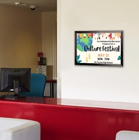 12x18 Poster Frame (SwingFrame Carbon Steel Poster Display)