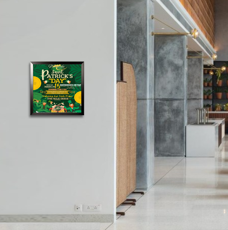 16x16 Poster Frame (SwingFrame Carbon Steel Poster Display)