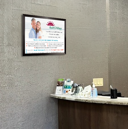 17x22 Poster Frame (SwingFrame Carbon Steel Poster Display)