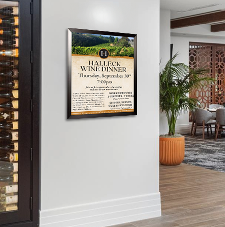 20x26 Poster Frame (SwingFrame Carbon Steel Poster Display)