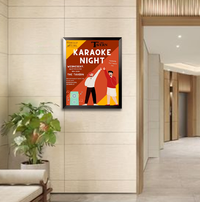 24x30 Poster Frame (SwingFrame Carbon Steel Poster Display)