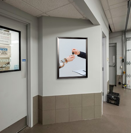 27x41 Poster Frame (SwingFrame Carbon Steel Poster Display)