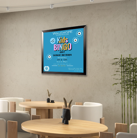 36x36 Poster Frame (SwingFrame Carbon Steel Poster Display)