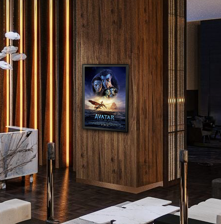 27 x 41 Movie Poster Frame | Classic Metal Framed, Swing Open Poster SwingFrame in 5 Metal Finishes