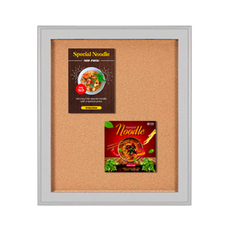 Designer Metal Framed Bulletin Board SwingFrame | Swing Open Frames 25+ Sizes and Custom