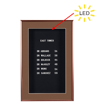 Designer Metal Letter Board SwingFrames with Lights