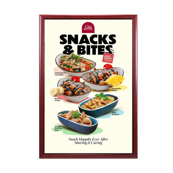 15x22 Wood Frame (353) Poster Display SwingFrames