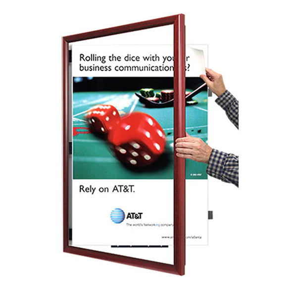 15x22 Wood Frame (353) Poster Display SwingFrames