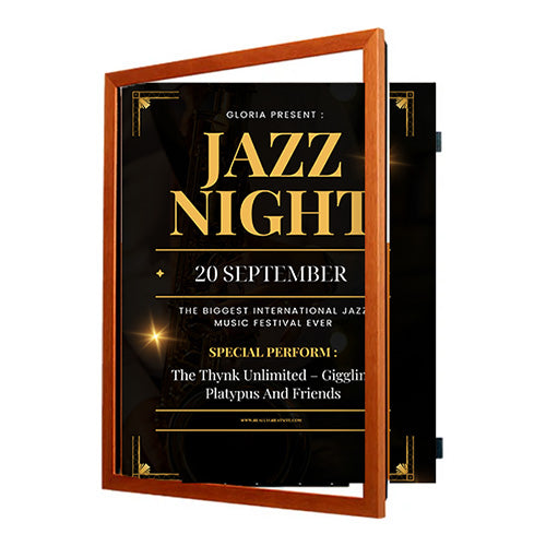 13x19 Wood Frame (361) Poster Display SwingFrames