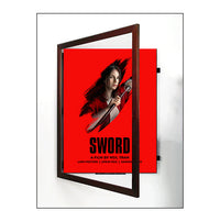 SwingFrame Large 36 x 48 Frames for Posters with # 362 Wide Wood Frame Style