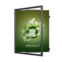 11x17 Poster Frame | Classic Metal SwingFrame Wide-Face Poster Display with 1-Inch-Wide Profile