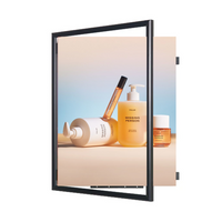 Classic 20x26 Poster Picture Frame with SwingFrame 1-Inch Wide-Face Metal Swing Open Poster Frame