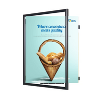 22x28 Poster SwingFrame Wide-Face Classic 1-inch Wide Metal Frame - Swings Open for Quick Changes