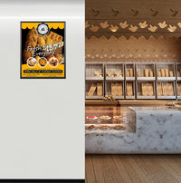 22x28 Poster SwingFrame Wide-Face 1" Wide Metal Picture Frame Profile, Swing Open - Fast Graphic Changes