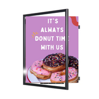 40x60 Poster Frame | SwingFrame Wide-Face Poster Display Frame | Swing Open, Quick Graphic Change