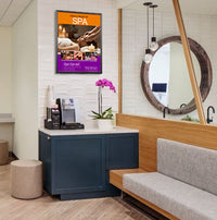 40x60 Poster Frame | SwingFrame Wide-Face Poster Display Frame | Swing Open, Quick Graphic Change