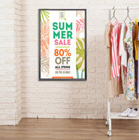 36x84 Large Poster Frame Wide-Face Poster Display SwingFrame