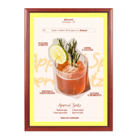 Wood 353 Poster Display SwingFrames 12x20 with Matboard