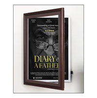 Wood 353 Poster Display SwingFrames 27x41 with Matboard