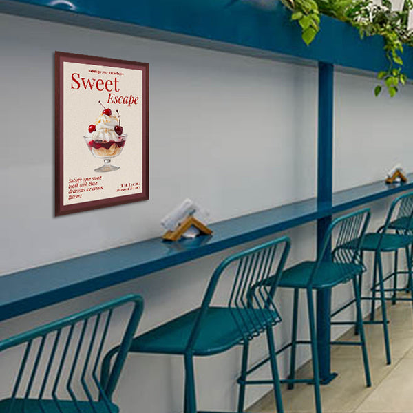 Wood 361 Poster Display SwingFrames 12x20 With Matboard