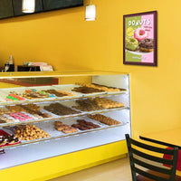 Wood 361 Poster Display SwingFrames 14x22 With Matboard