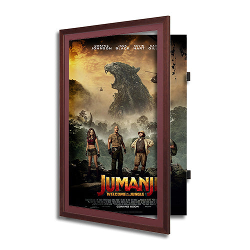 Wood 361 Poster Display SwingFrames 27x40 With Matboard