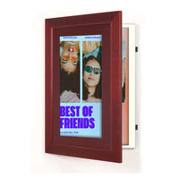 Wood 362 Poster Display SwingFrames 27x39 with Matboard