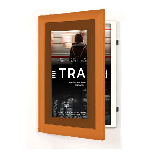 Wood 362 Poster Display SwingFrames 27x41 with Matboard