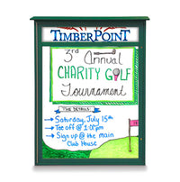 20" x 30" Outdoor Message Center - Magnetic White Dry Erase Board