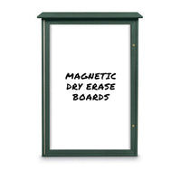 38" x 54" Outdoor Message Center - Magnetic White Dry Erase Board