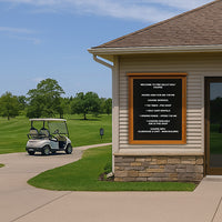 Outdoor Message Center Letter Board 40" x 60" | LEFT Hinged - Single Door, Wall Mount Info Board