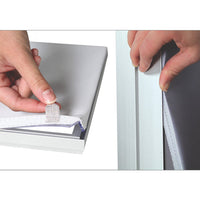 With the Silicone Edge Sewn into the Fabric, Simply Insert the 36" x 48" Graphic into the SEG Light Box Frame's Recessed Grooves