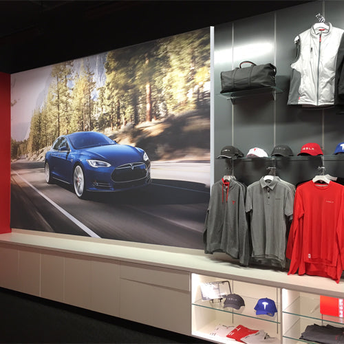 Brighten any Interior with these 48x96 Fabric Tension Slim Style Light Boxes (Dealer Showroom Enviornment)