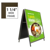 A-Frame 17x23 Sign Holder | Snap Frame 1 1/4" Wide