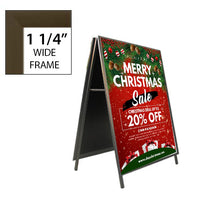 A-Frame 18x36 Sign Holder | Snap Frame 1 1/4" Wide