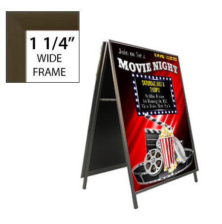 Folding A-Frame 22x34 Sign Holder | Snap Frame 2-Sided FREE Shipping ...