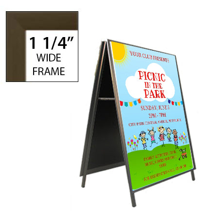 A-Frame 30x36 Sign Holder | Snap Frame 1 1/4" Wide