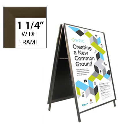 A-Frame 12x24 Sign Holder | Snap Frame 1 1/4" Wide