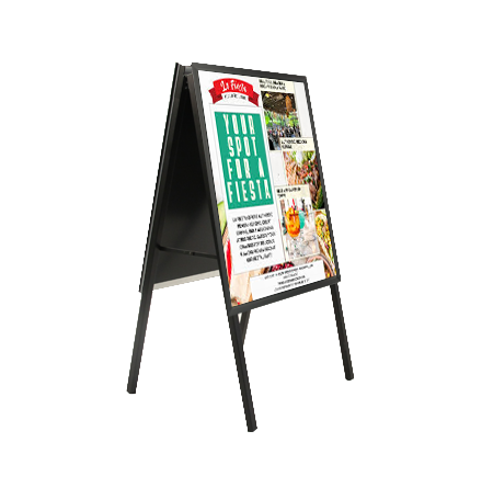 A-Frame 14x22 Sign Holder | Security Snap Frame 1 1/4