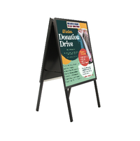 A-Frame 20x24 Sign Holder | with SECURITY SCREWS on Snap Frame 1 1/4" Wide