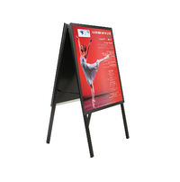 A-Frame 24x24 Sign Holder | with SECURITY SCREWS on Snap Frame 1 1/4" Wide