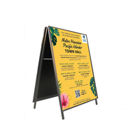 A-Frame 27x39 Sign Holder | with SECURITY SCREWS on Snap Frame 1 1/4" Wide