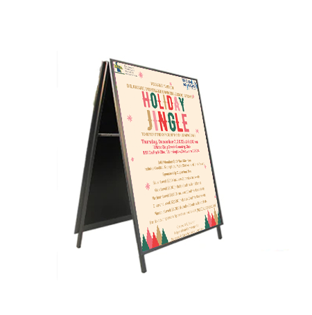 A-Frame 27x41 Sign Holder | with SECURITY SCREWS on Snap Frame 1 1/4" Wide